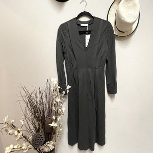 MNG Panelled Midi Dress S